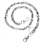 Punk Skull Chain Belt, Goth Hip Hop Jean Pants Chain Accessory for Men & Women
