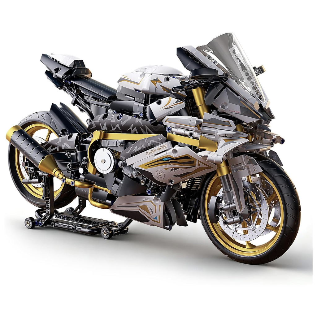 Chodia 1:5 Motorcycle Building Set, 2,078-Piece Large-Scale Model