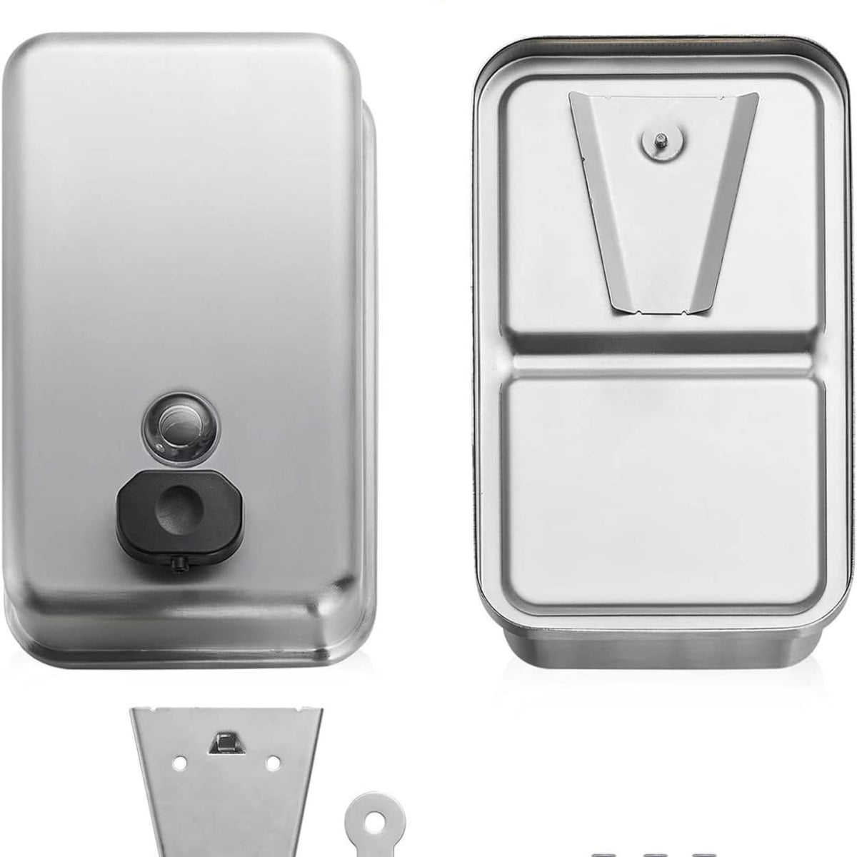 Commercial Wall Mount Stainless Steel Soap Dispenser 38.8oz / 1100ml Large Capacity