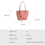 Luxury Collection Designer Women's Handbag Tote ‚Äì Geometric Print PU Leather with Zipper Closure