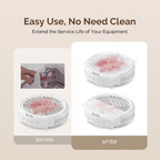 Low Noise Nail Dust Collector Set with 200 Sheets Precut Filter Paper – Powerful Suction Electric Vacuum Fan for Acrylic Nails & Gel Polish Filing with Self-Adhesive Back Hooks