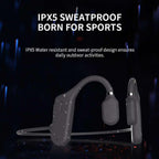 Open-Ear Bone Conduction Headphones – Bluetooth 5.0 Wireless Sports Headset with Built-in Mic, IPX5 Waterproof, Ultra-Lightweight 18g Design & 5-Hour Playtime for Running, Cycling, Driving & Workouts