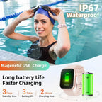 Multifunctional Smartwatch, 1.85-inch Smart Watch with Call Function, 100+ Sports Modes, Message Reminder