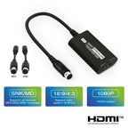 RGBS to 1080P HD Upscaler Adapter Cable for MD1 MD2 Genesis Mega Drive SNK NEO GEO Retro Gaming Consoles