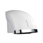 Commercial Electric Automatic Hand Dryer High Speed Wall Mounted Hot & Cold Air Sensor Hand Dryer, Fast Drying Infrared Motion Sensor Blower for Bathroom, Hotel, Office & Home Use (White & Chrome)