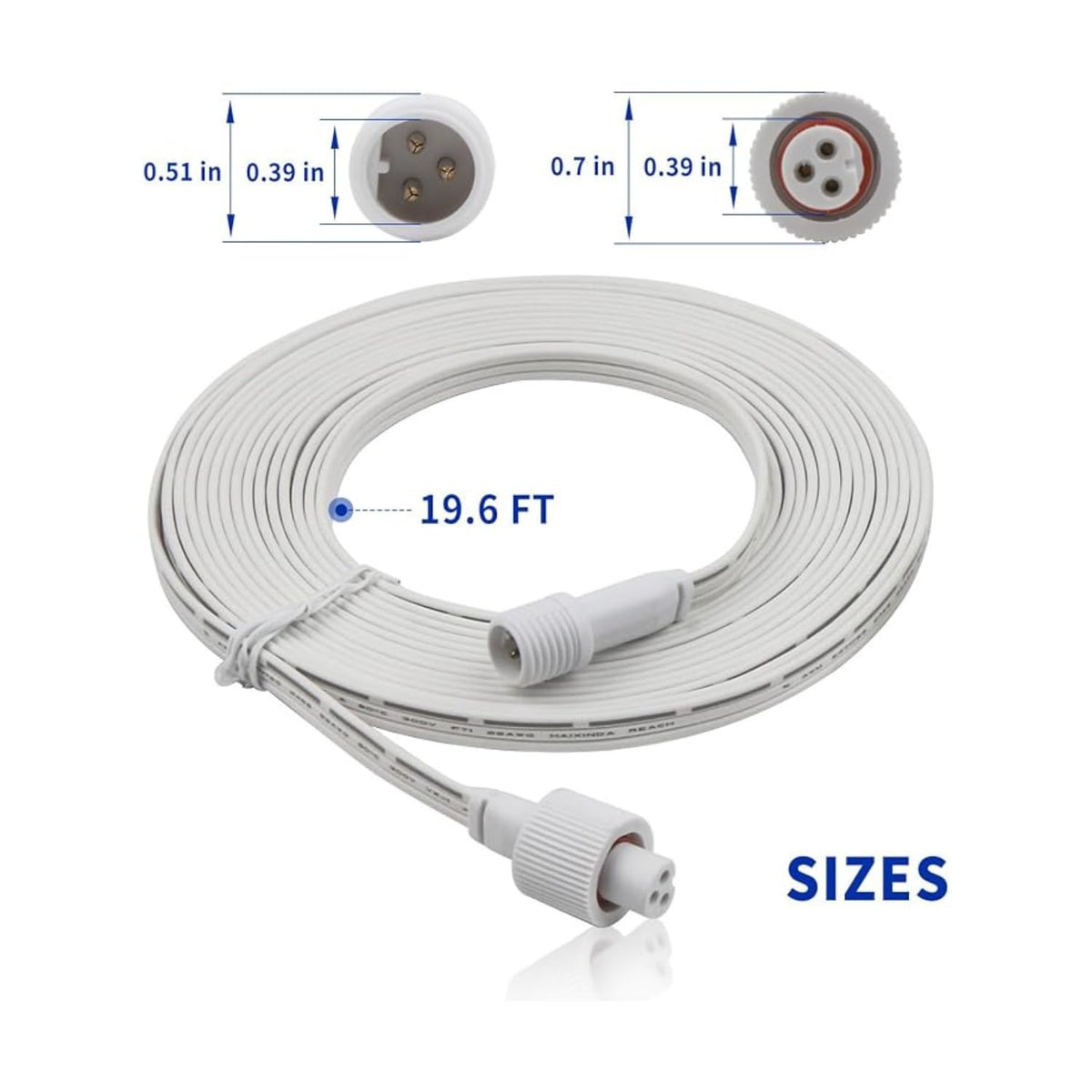16Ft Extension Cable Compatible with Govee Permanent Outdoor Lights