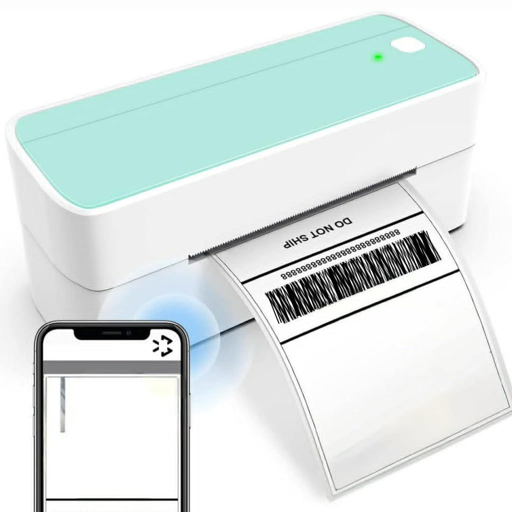4x6 Thermal Shipping Label Printer - Wireless Bluetooth & USB Express Barcode Label Maker for Shipping Packages - Desktop Direct Thermal Sticker Printing Machine for Amazon, Etsy, Shopify, Pink