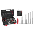 34-Piece Gunsmithing Punch Set with Detachable Hammer & Bench Block – 25-Piece Armorers Punch Kit & 9-Piece Roll Pin Punch Set with Storage Case for Gun Maintenance, Automotive, Repair