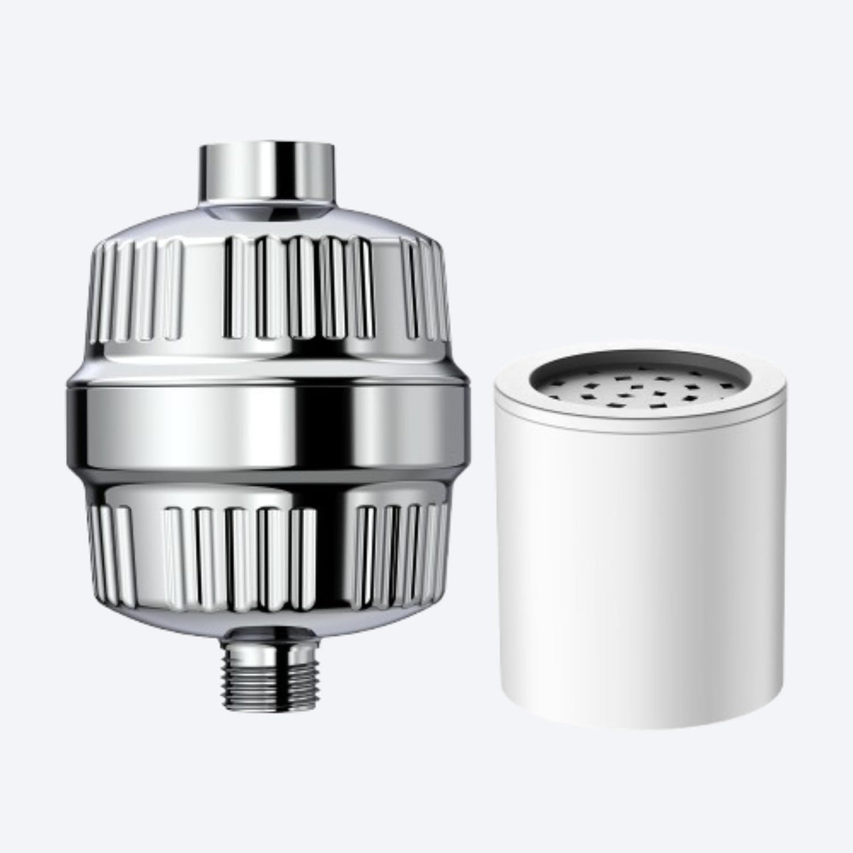 15-Stage High Output Shower Filter for Hard Water - Universal Chrome Water Softener Filter