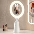 11" Desk Ring Light for Makeup with Stand & Phone Holder - CRI 98+ True Color LED Light, 4 Lighting Modes, Smart Touch Control, Eye-Friendly Dimmable Light for Live Streaming TikTok YouTube Video