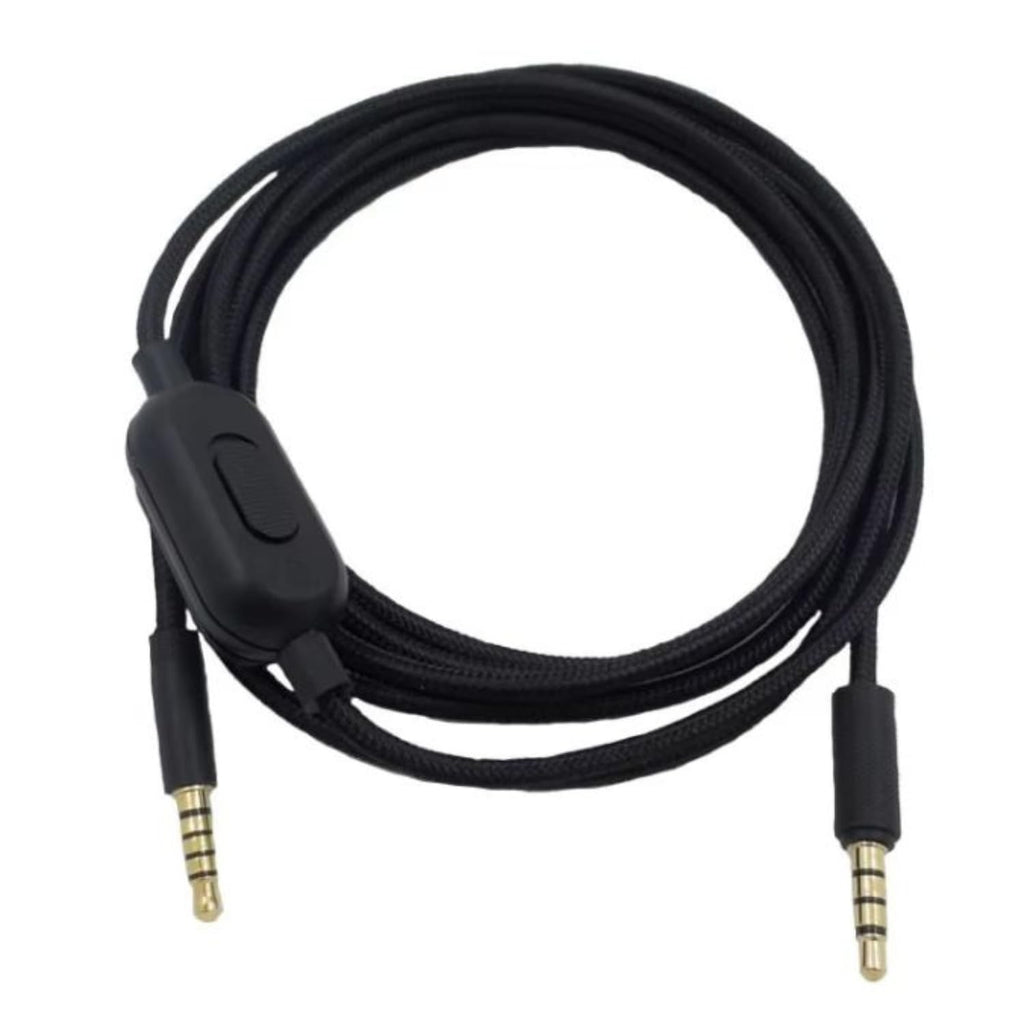 2M Replacement Audio Cable Compatible with Logitech G233 G433 G Pro G Pro X Wired Gaming Headset, 3.5mm AUX Headset Cable with Inline Volume Control & Microphone