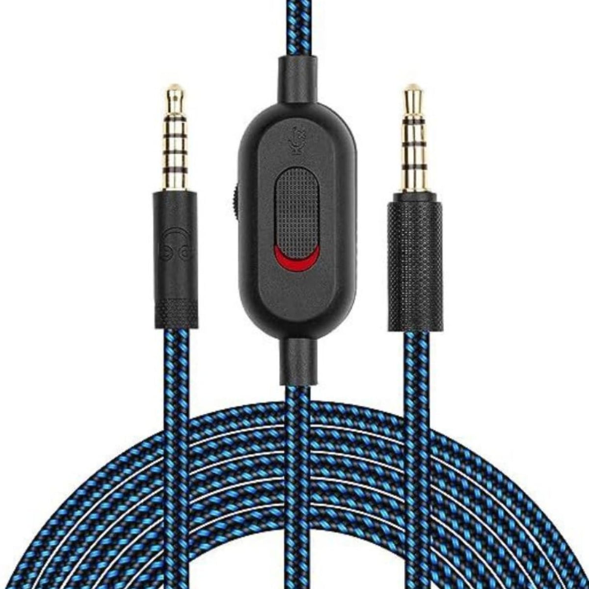 2M Replacement Audio Cable Compatible with Logitech G233 G433 G Pro G Pro X Wired Gaming Headset, 3.5mm AUX Headset Cable with Inline Volume Control & Microphone