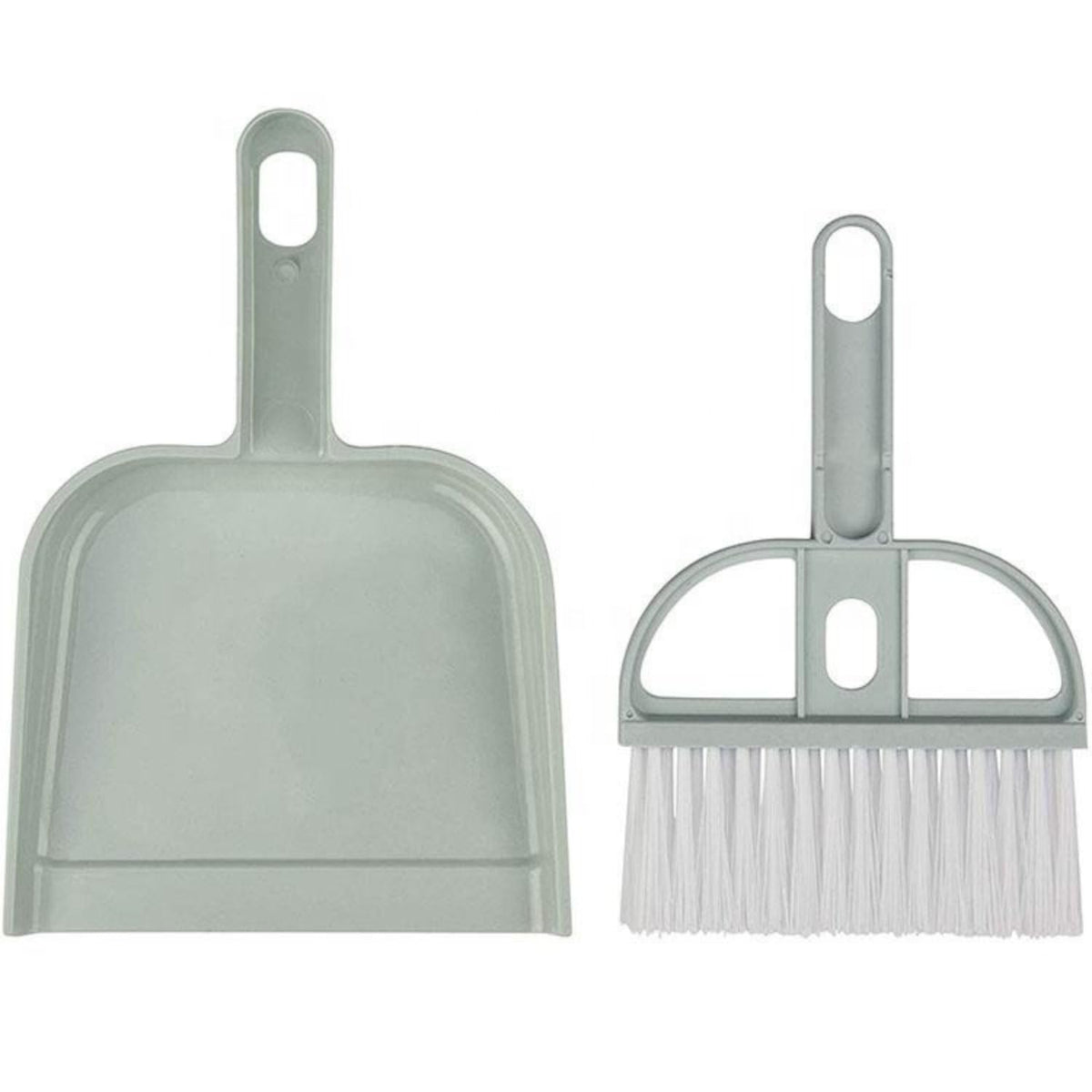 Mini Dustpan and Brush Set - Portable Desktop Sweeping Tool & Small Hand Broom Set
