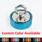 Heavy Duty Neodymium Fishing Magnet - Strong Salvage Magnet with Eyebolt for River Treasury Hunting, Underwater Retrieval, Lifting, Metal Hanging & Waterway Salvaging Accessories