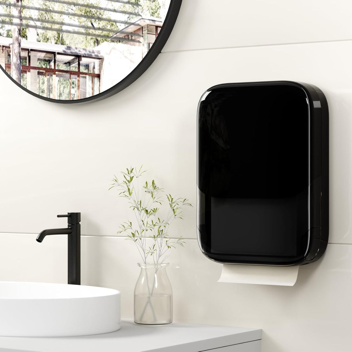 Commercial Paper Towel Dispenser Wall Mount - High Capacity 400+ Sheet Multifold