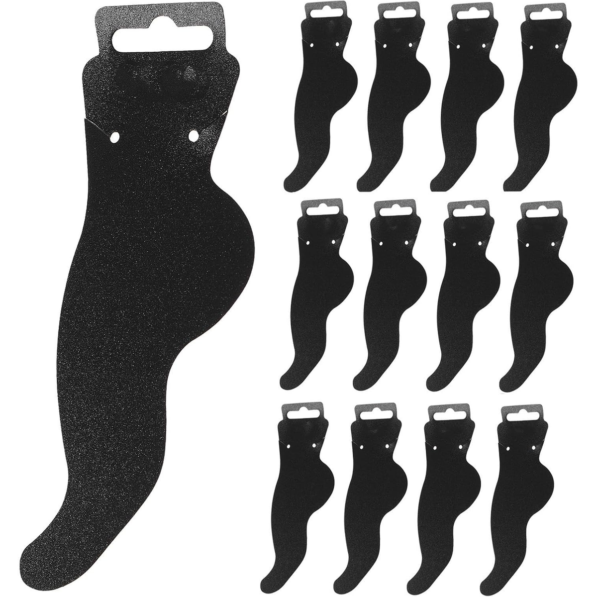 100pcs Paper Foot-Shape Anklet Display Cards for Jewelry Blank Jewelry Display Cards for Crafting and Showcasing Anklets and Accessories